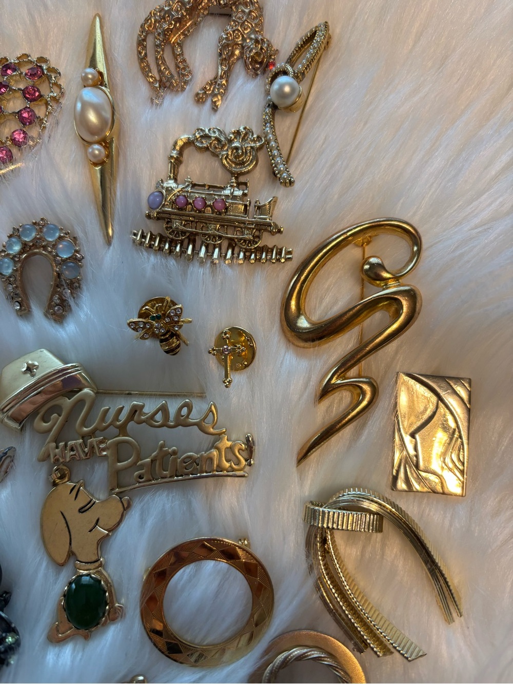 Vintage Mixed Gold and Silver Tone Brooch-pin-pendant-earrings and button - Picture 7 of 11